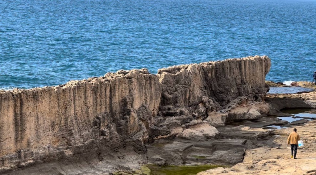 The Ancient Sea Wall at Batroun, Lebanon